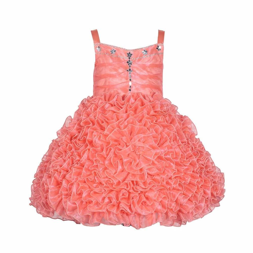 Asmaani Baby Girls Gajri Tissue Net Knee Length Frock ( AS-DRESS-22151) | Grocsy