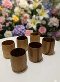 Wood estate Original Wooden Bourbon Drinking Water Glass Gifts | Grocsy