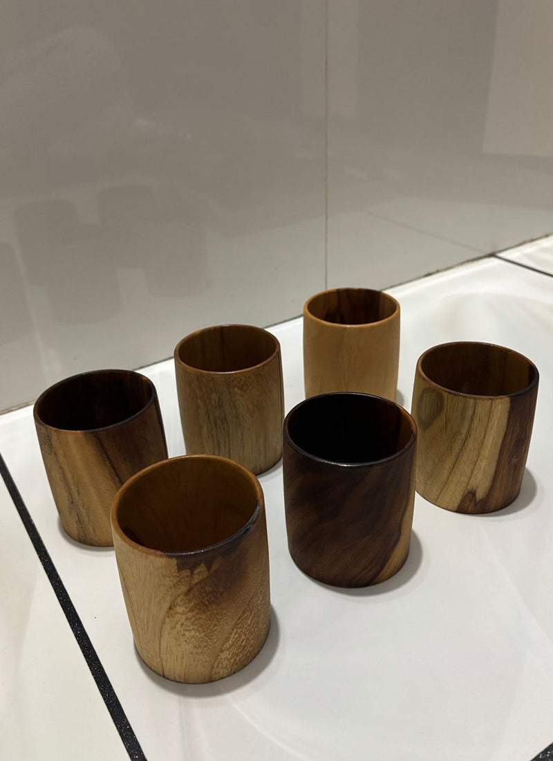 Wood estate Original Wooden Bourbon Drinking Water Glass Gifts | Grocsy