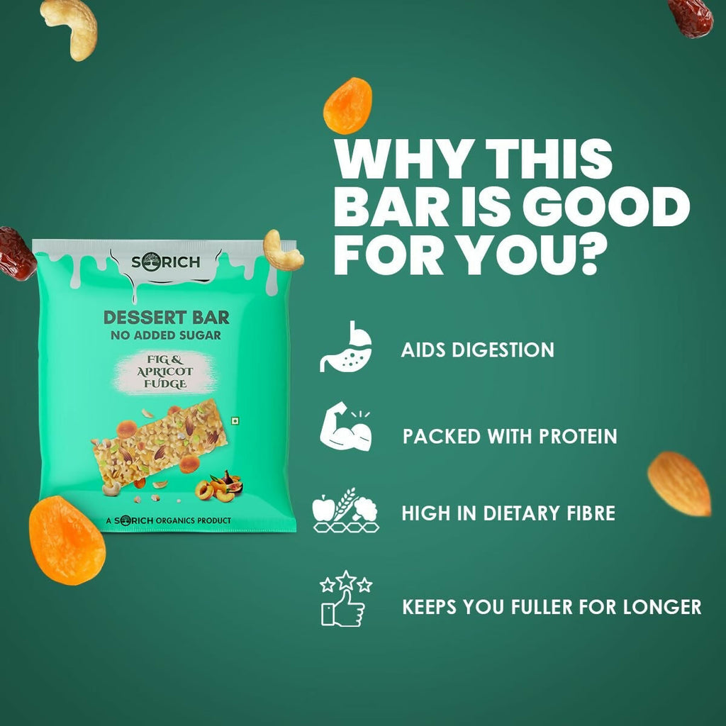 Sorich Organics Dessert Protein Mini Bars Fig & Apricot | Grocsy