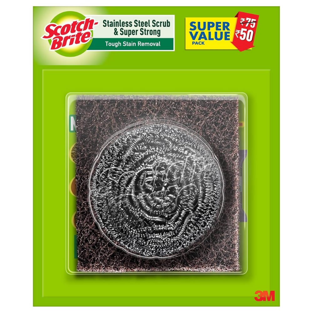 Scotch-Brite Steel Ball and Super Strong - Pack of 6 | Grocsy