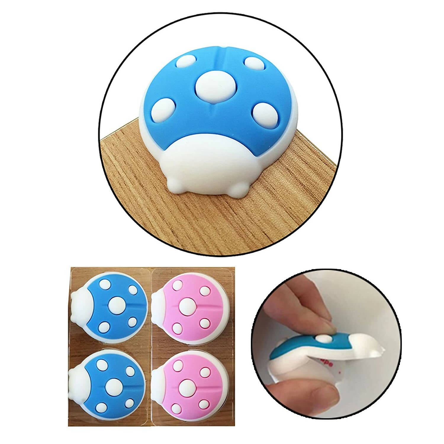 Safe-O-Kid Silicone Bug Shaped Corner Guards For Kids Protection | Grocsy