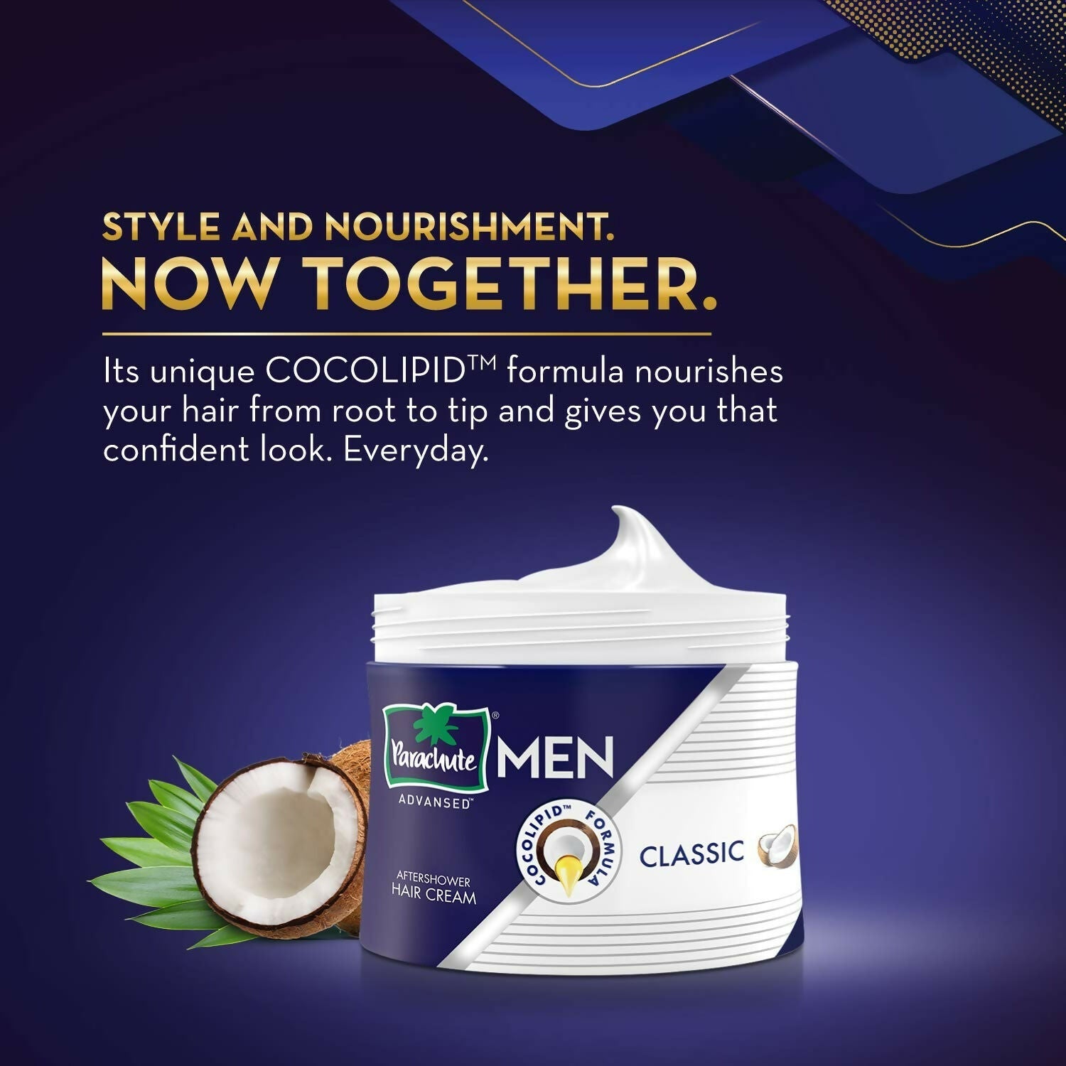 Parachute Hair Cream After Shower For Men - Classic | Grocsy