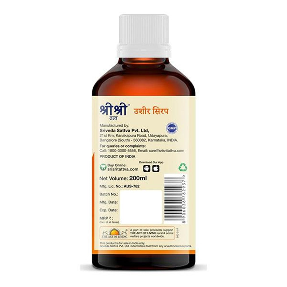 Sri Sri Tattva Ushira Syrup | Grocsy