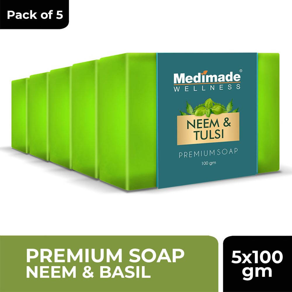 Medimade Wellness Neem & Tulsi Premium Soap | Grocsy