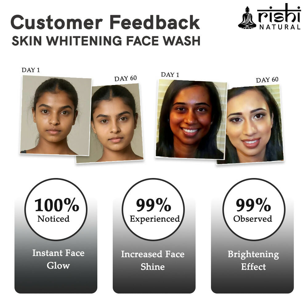 Rishi Natural Skin Whitening Face Wash | Grocsy