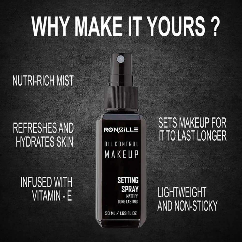 Ronzille Oil Control Makeup Setting Spary | Grocsy