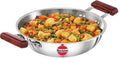Hawkins TriPly Stainless Steel Deep Fry Pan Kadhai 26 cm Diameter 2.5 L | Grocsy
