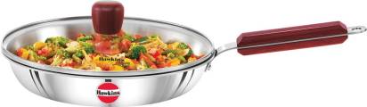 Hawkins TriPly Fry Pan 26 cm Diameter with Lid 1.8 L Capacity (SSF26G) | Grocsy