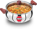 Hawkins TriPly Stainless Steel Cook n Serve Handi with Glass Lid 5 L (SSH50G) | Grocsy