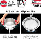 Hawkins Tri-Ply Stainless Steel Induction Metro Patila, 2 Litre (SSP20) | Grocsy
