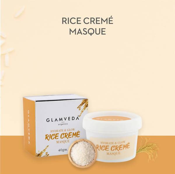 Glamveda Hydrate & Glow Rice Creme' Masque | Grocsy