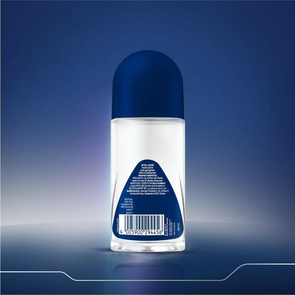 Nivea Men Fresh Active Deo Roll On 48 H Freshness | Grocsy