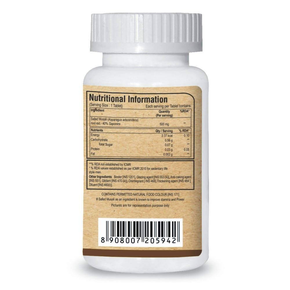 Pure Nutrition Safed Musali Tablets | Grocsy