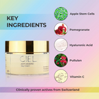 Ciel Anti-Ageing Day Cream For Glowing Skin Moisturizer With Vitamin C & Hyaluronic Acid | Grocsy