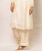 Timaraa Ivory Lumina Silk Co-Ord Set | Grocsy