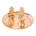 Collectible India Pooja thali Set for Aarti Home | Grocsy
