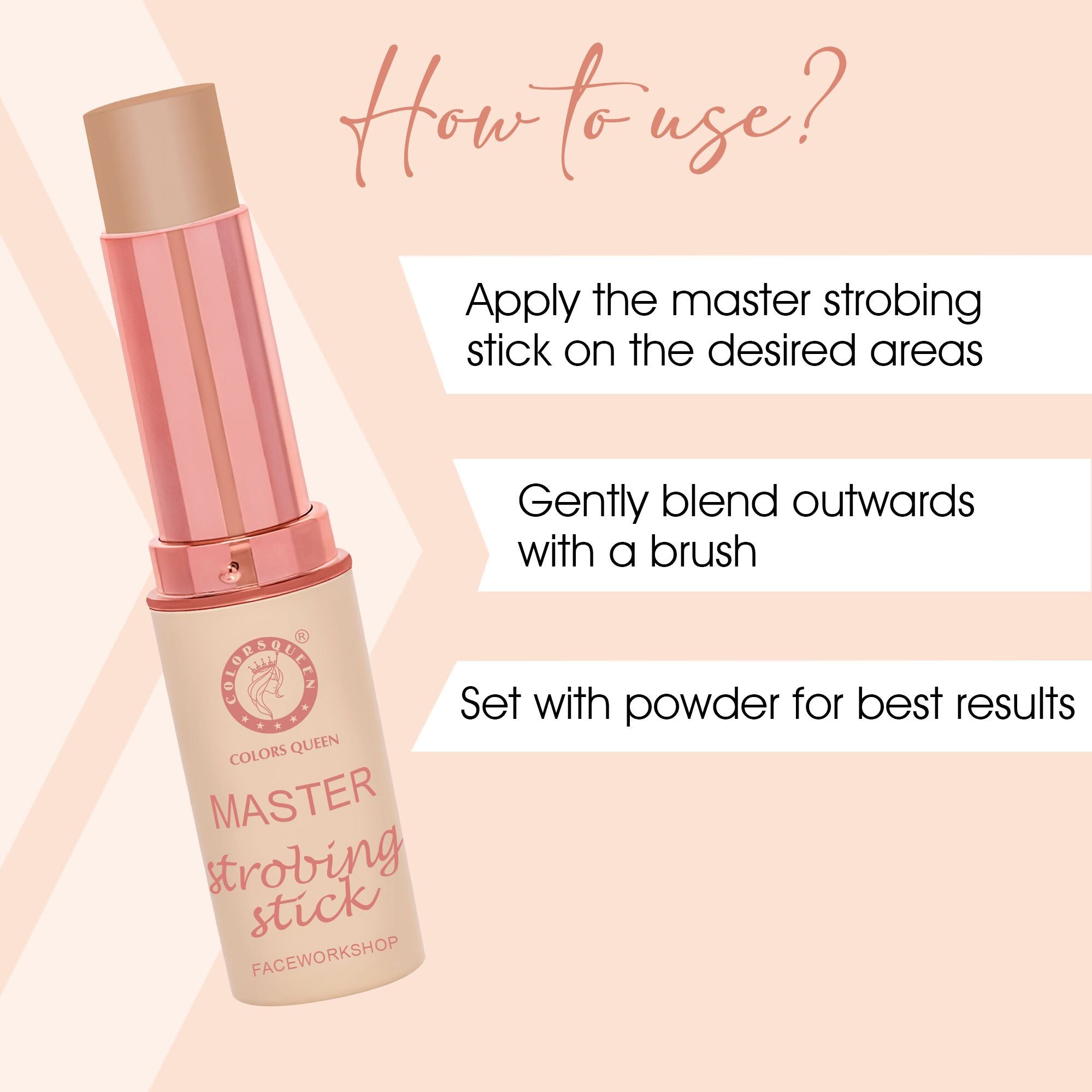 Colors Queen Master Strobing Concealer Stick - 05 Latte | Grocsy