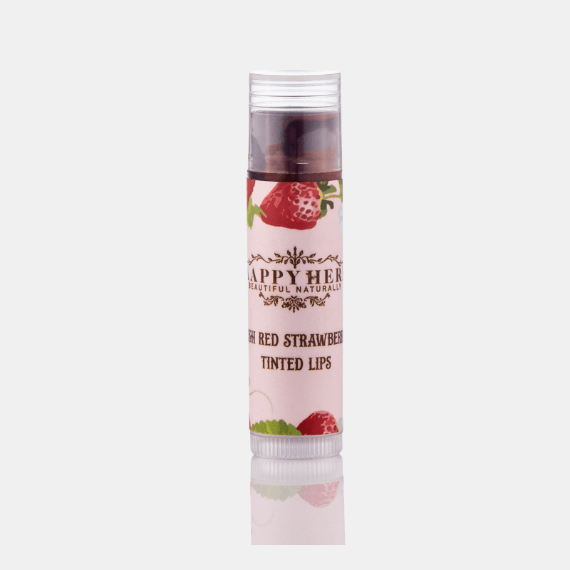 Haappyherbs Lip Balm With Tint Strawberry | Grocsy