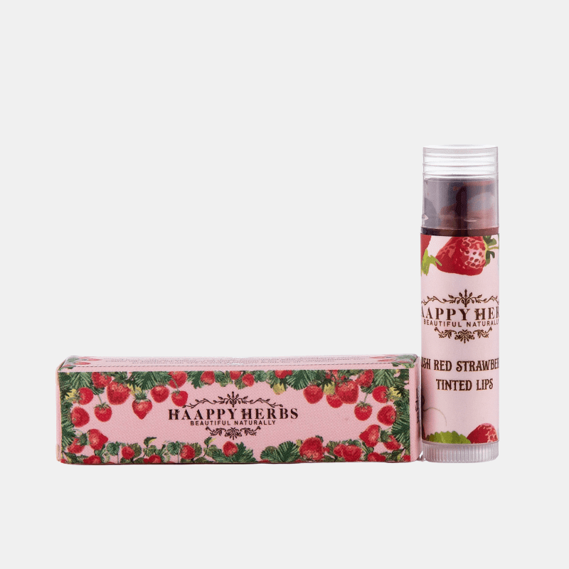 Haappyherbs Lip Balm With Tint Strawberry | Grocsy