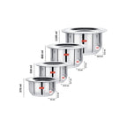 Sumeet Stainless Steel Tope/ Patila/cookware With Lids | Grocsy