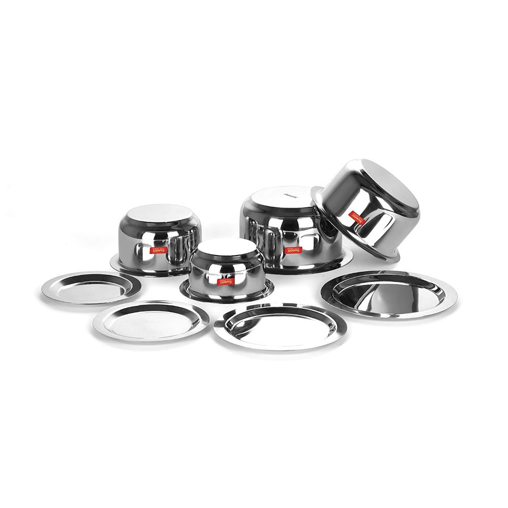 Sumeet Stainless Steel Tope/ Patila/cookware With Lids | Grocsy