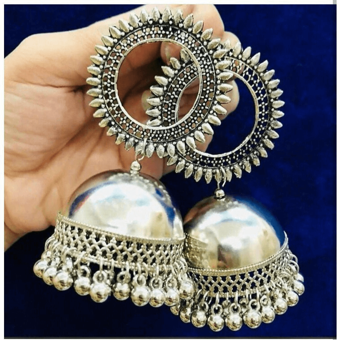 MS Fashion India Stylish Oxidised Jhumka Earrings for women and girls | Grocsy