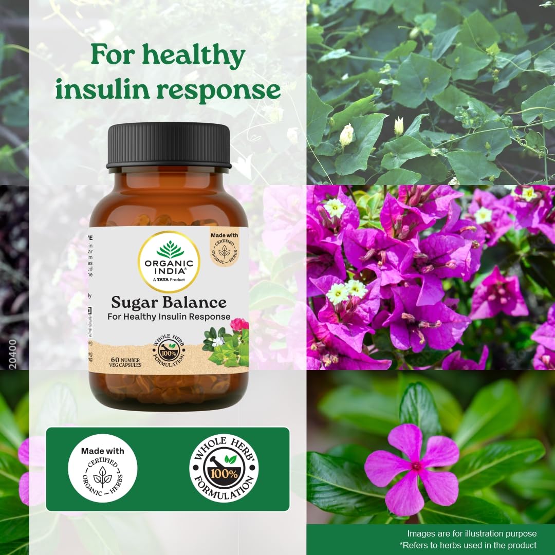 Organic India Sugar Balance Capsules
