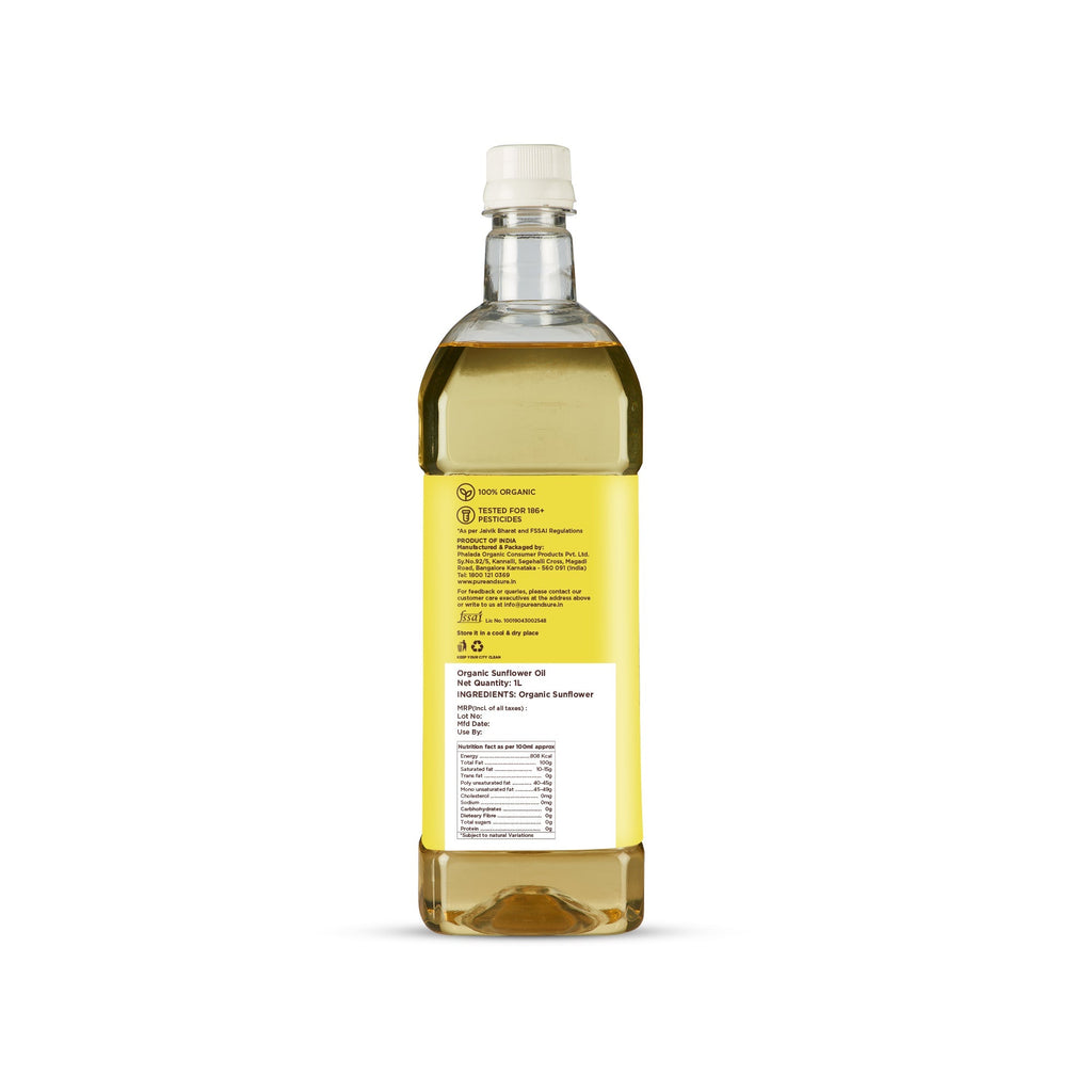 Pure & Sure Organic Sunflower Oil | Grocsy