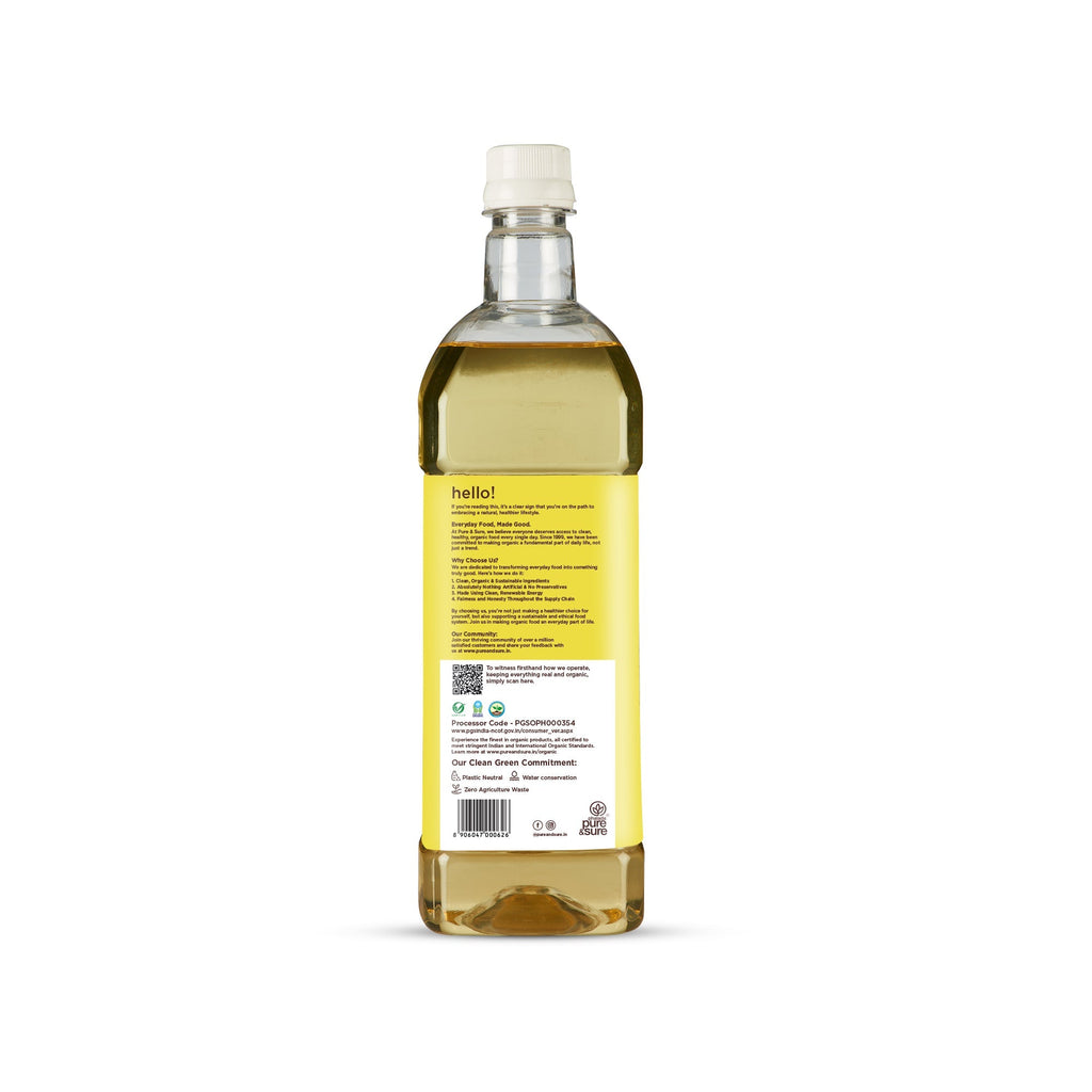 Pure & Sure Organic Sunflower Oil | Grocsy