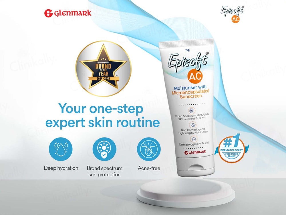 Episoft AC Moisturizer with Sunscreen, SPF 30 | Grocsy