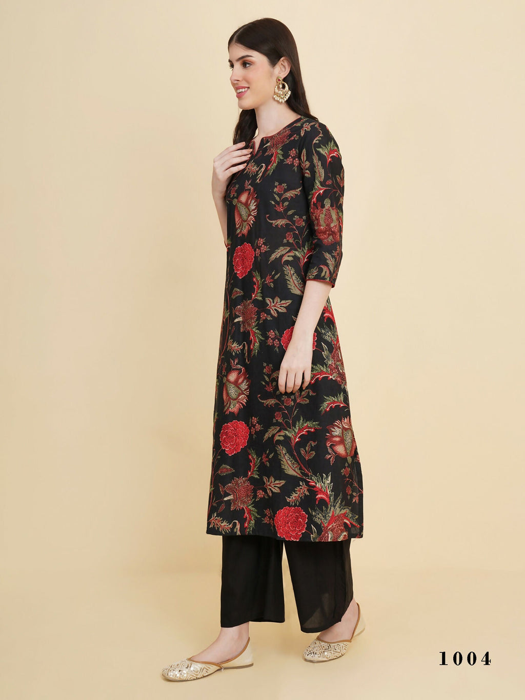 Designer Stylish black Cotton Stitched Suit With Dupatta - Tanisha | Grocsy