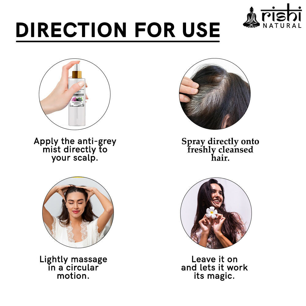 Rishi Natural Anti Grey Hair Mist | Grocsy