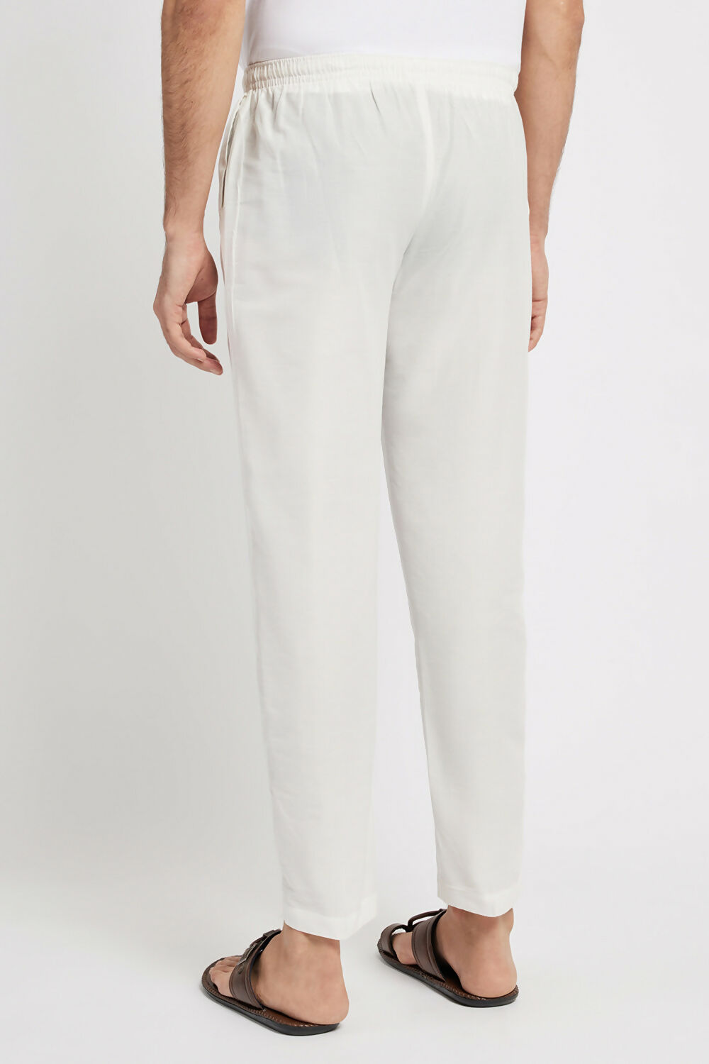 Ethnic India White solid Pant for Men | Grocsy