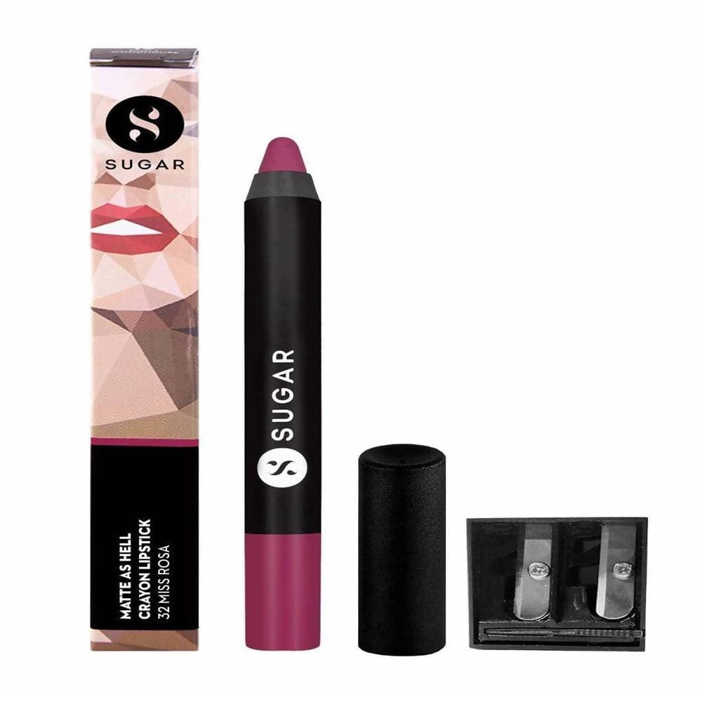Sugar Matte As Hell Crayon Lipstick - Miss Rosa (Dusky Rose) | Grocsy