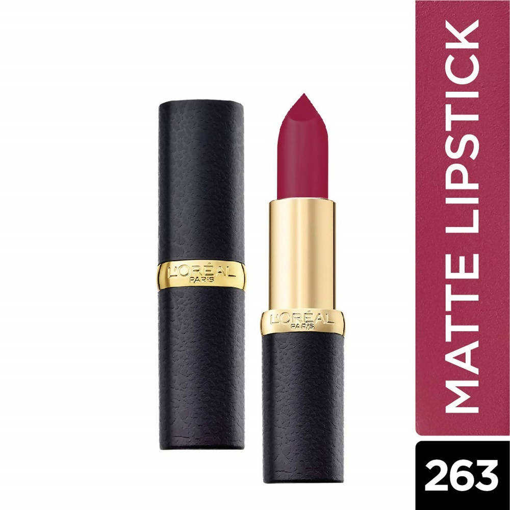 L'Oreal Paris Color Riche Moist Matte Lipstick - 263 Pure Garnet | Grocsy