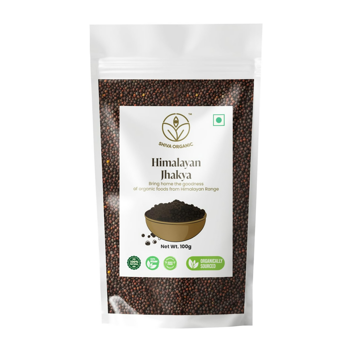 Shiva Organic Himalayan jakhiya seeds pahadi (Wild Mustard) Black Jakhya Seeds | Grocsy