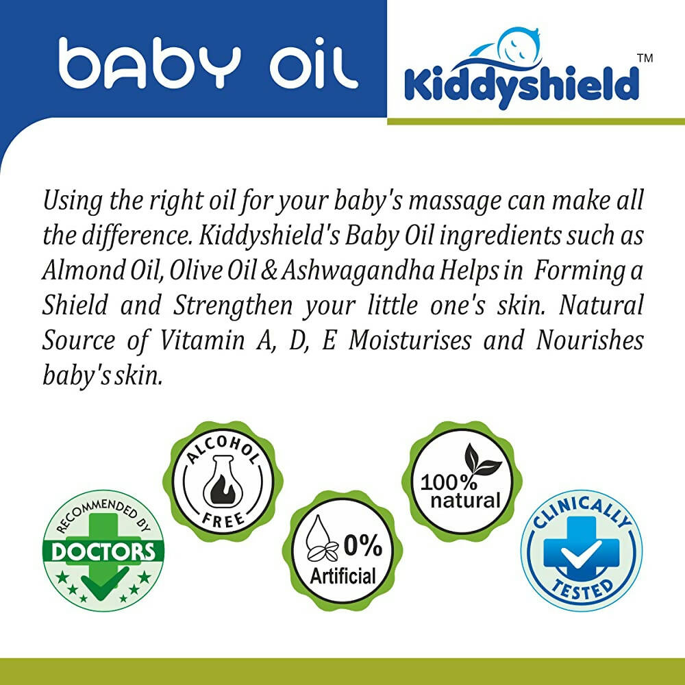 Kiddyshield Baby Massage Oil (Age 0-12 Years) | Grocsy