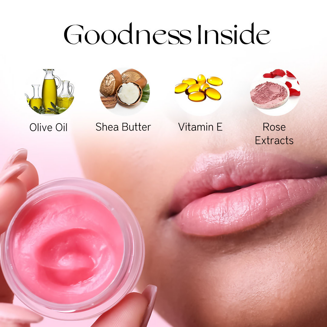 Nourish Mantra Rose Repair Lip Balm With Shea Butter & Vitamin E For Dry, Chapped And Dark Lips | Grocsy