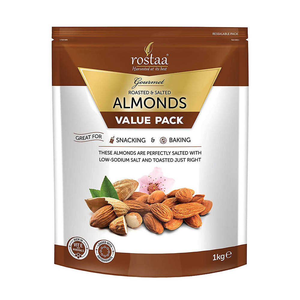 Rostaa Roasted & Salted Almonds | Grocsy