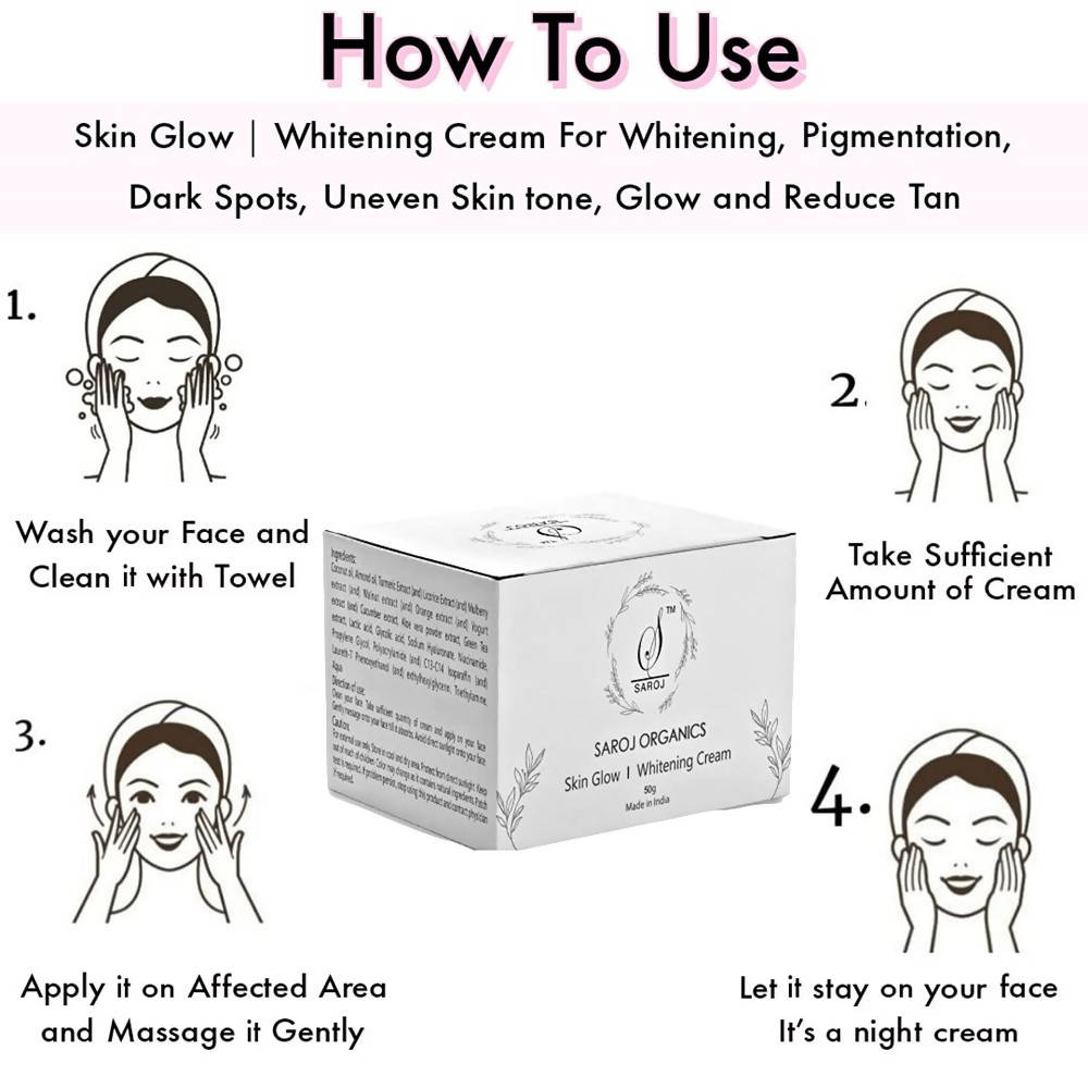 Saroj organics Skin glow and Whitening Cream | Grocsy