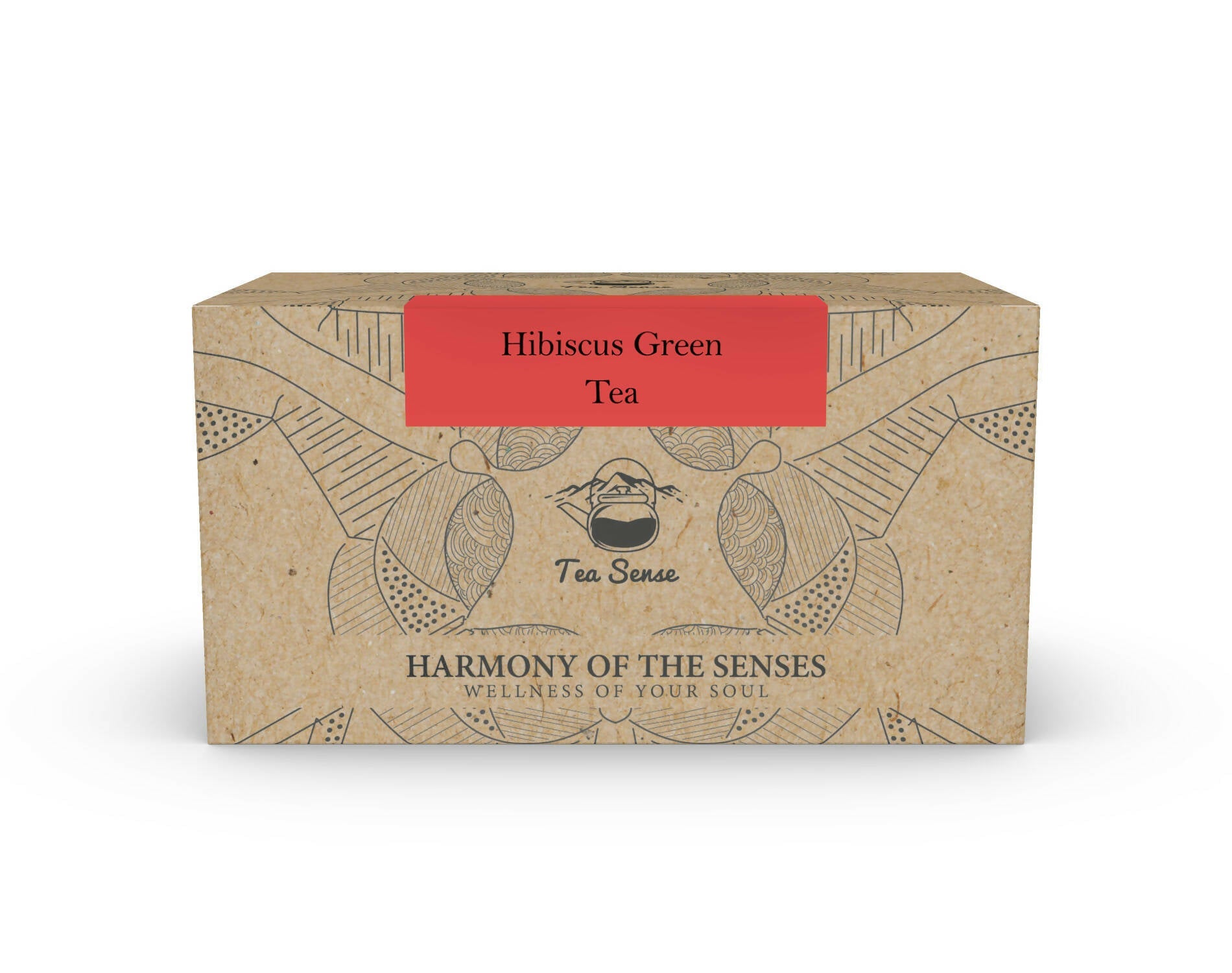 Tea Sense Hibiscus Green Tea Bags Box | Grocsy