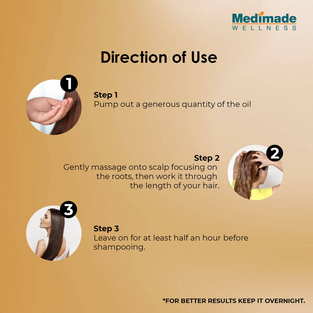 Medimade Wellness Rice Water Hair Oil | Grocsy
