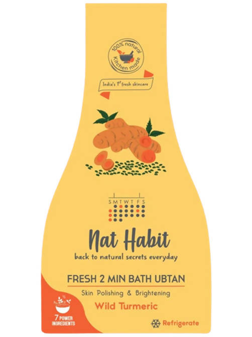 Nat Habit Wild Turmeric Fresh 2 Min Bath Ubtan | Grocsy