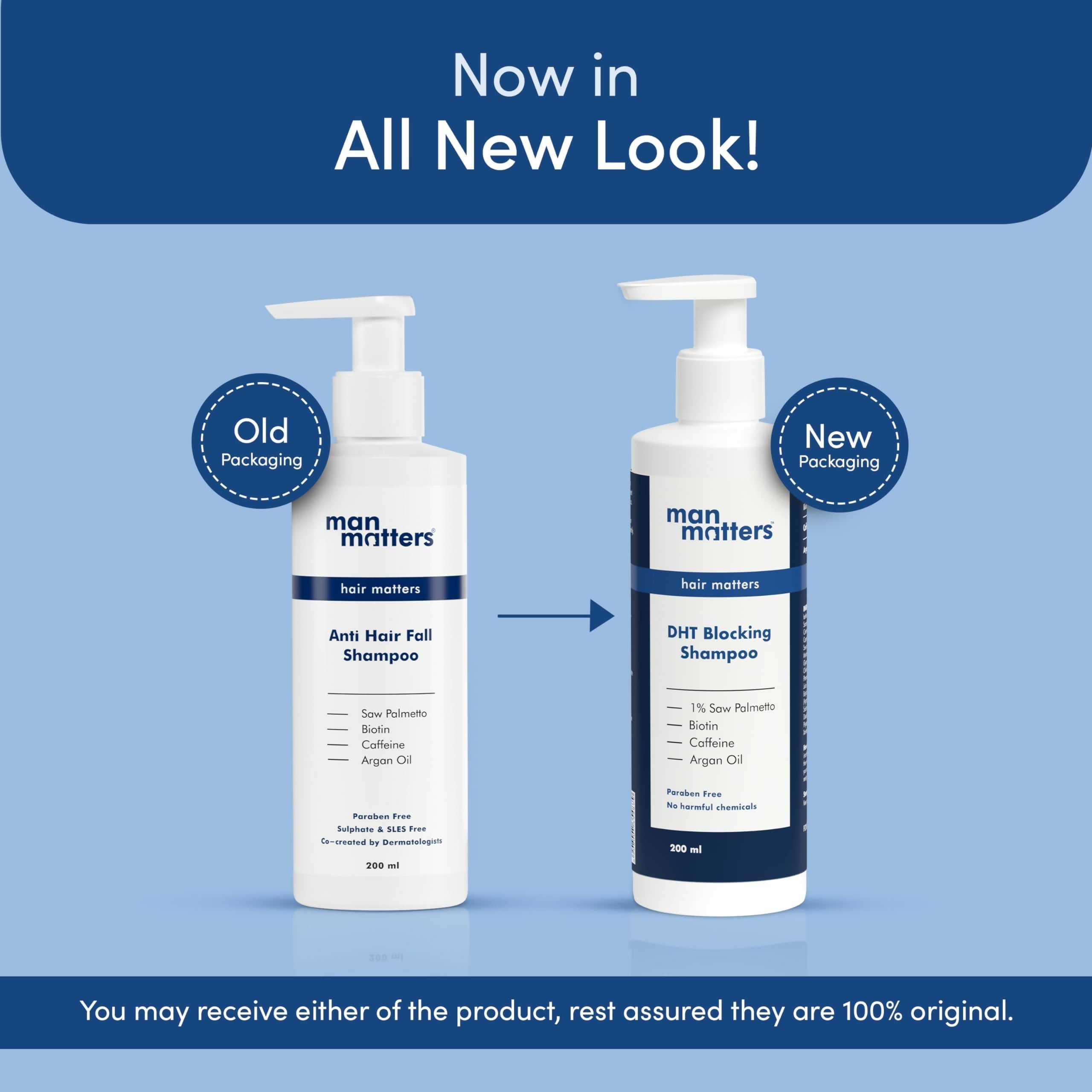 Man Matters Biotin Hair Gummies & Anti Hair Fall Shampoo Combo | Grocsy