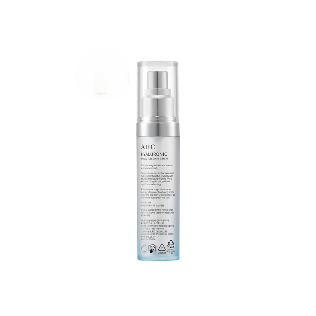 AHC Hyaluronic Dewy Moisturising Radiance Face Serum - Korean skincare | Grocsy