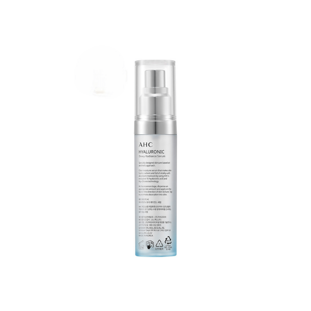 AHC Hyaluronic Dewy Moisturising Radiance Face Serum - Korean skincare | Grocsy