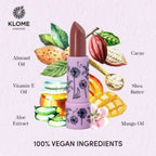 Klome Essentials Vegan Matte Lipstick-Moon Rise ( Nude Wine ) | Grocsy