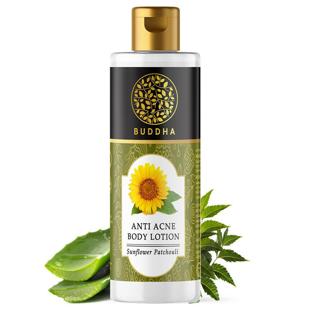 Buddha Natural Anti Acne Body Lotion - For Help Clear Acne & Future Breakouts | Grocsy
