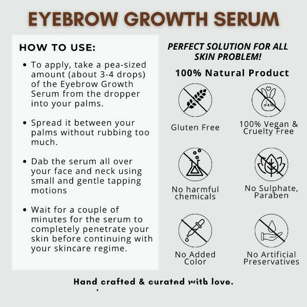 Organicos Eye Brow Growth Serum | Grocsy